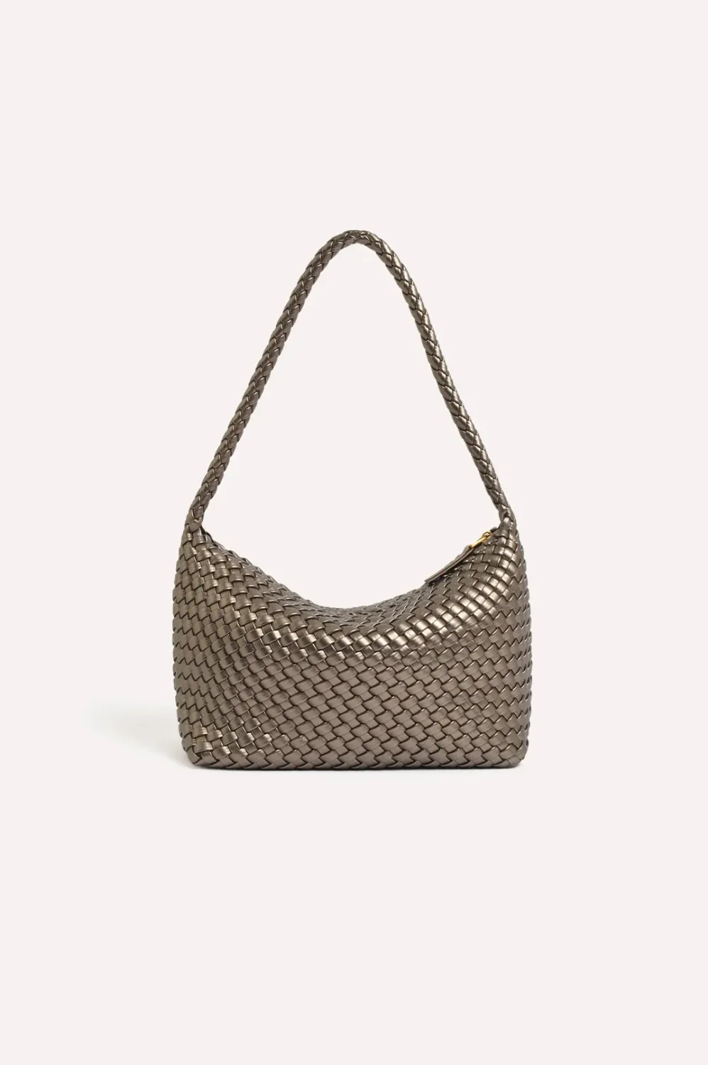 Mackenzie Structured Plait Bag (Pewter)
