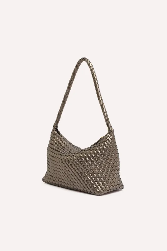 Mackenzie Structured Plait Bag (Pewter)