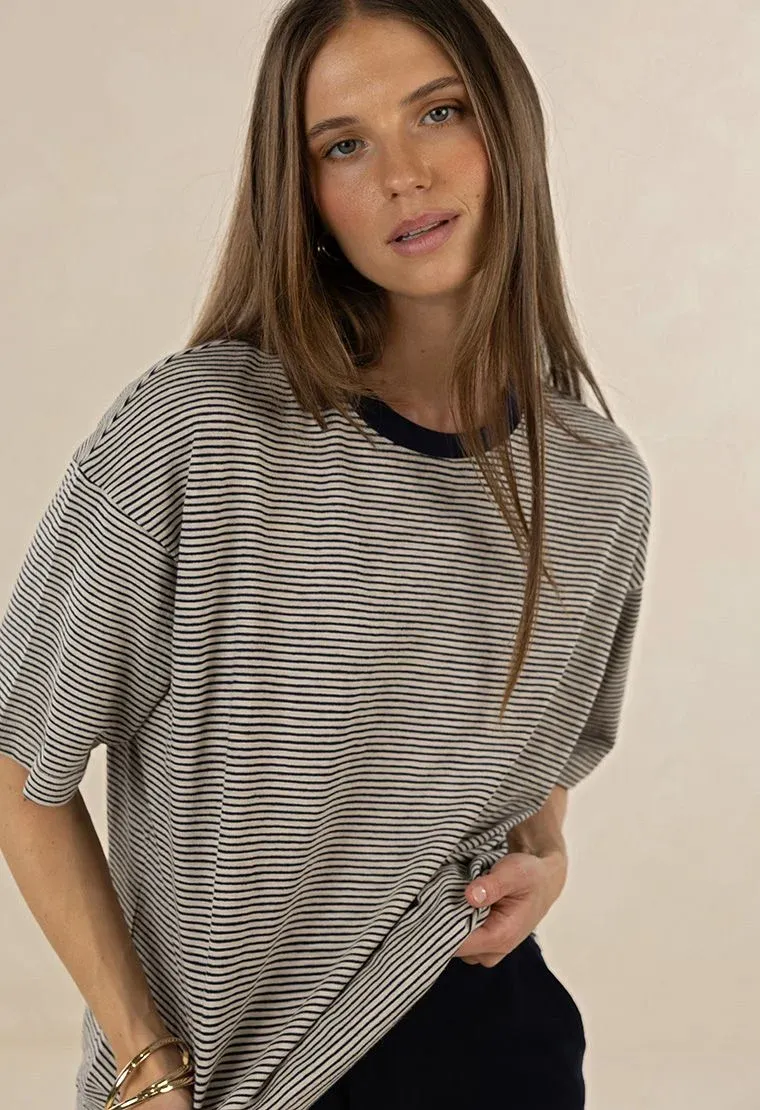 Bestie Stripe Tee, Size: X Small
