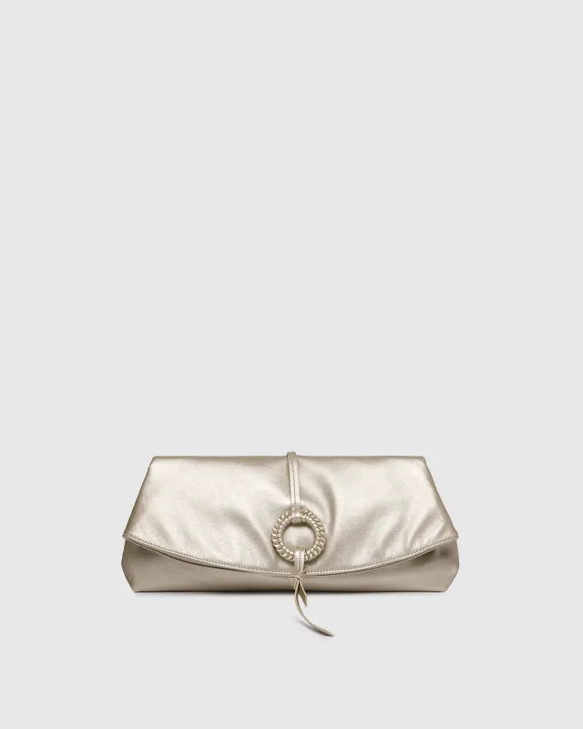 Asha Clutch - Champagne Gold