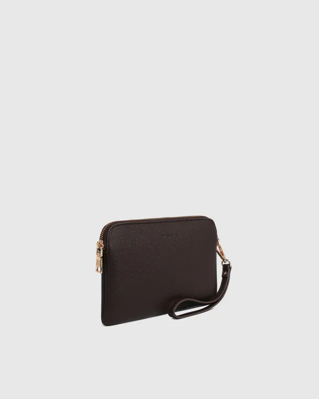 Poppy Clutch - Chocolate