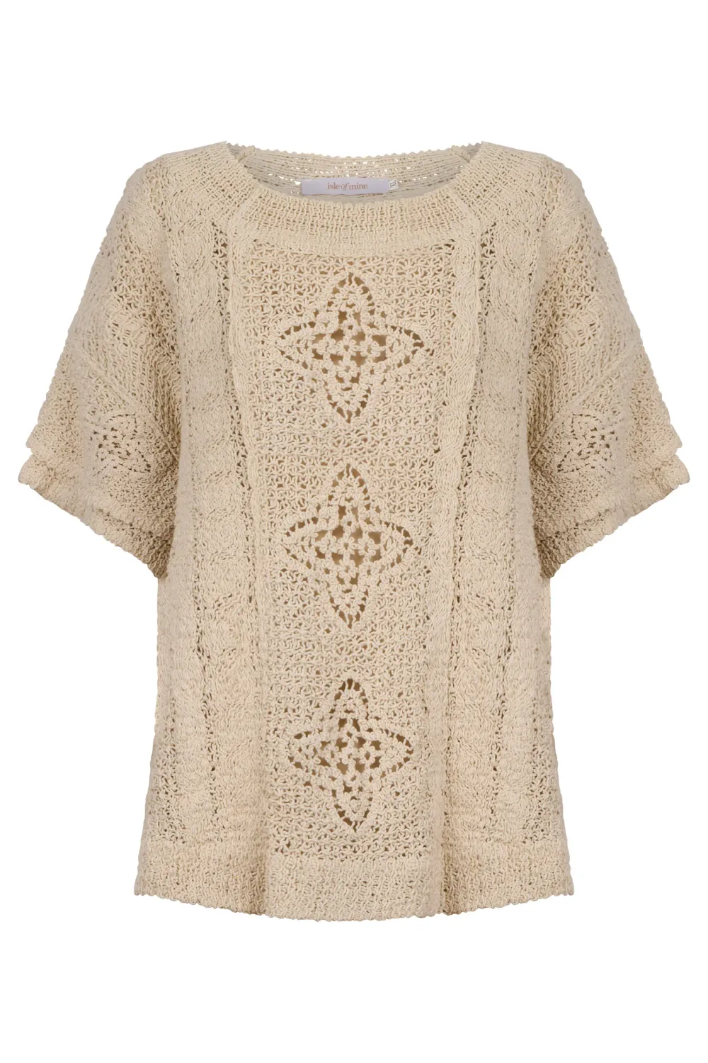 Maggie Crochet Top - Canvas, Size: L/XL