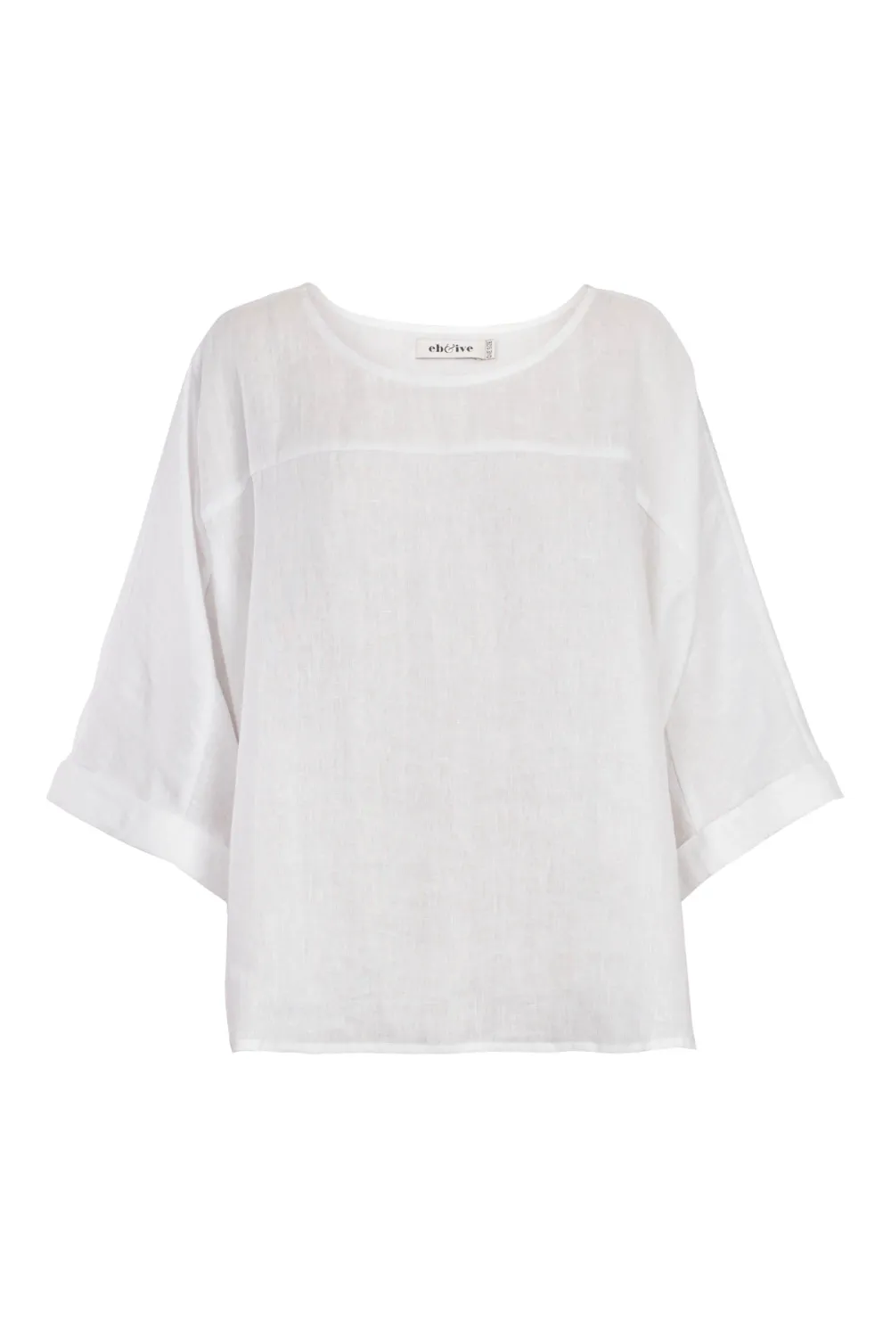 Studio Relaxed Top - Salt, Size: One Size