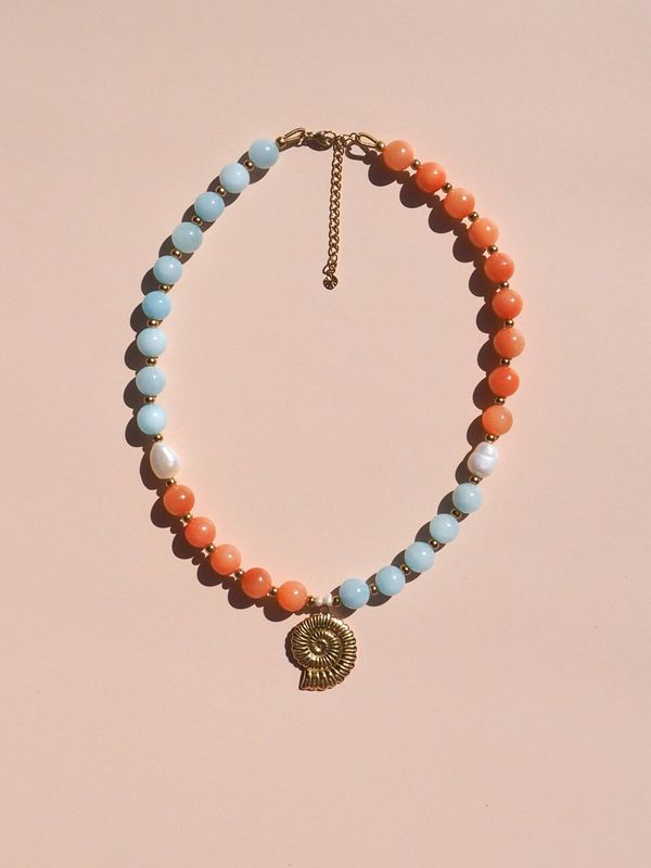 PALOMA Necklace: (Gold) 18K Gold over Stainless Steel
