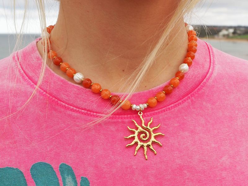 Solstice Necklace - Ochre