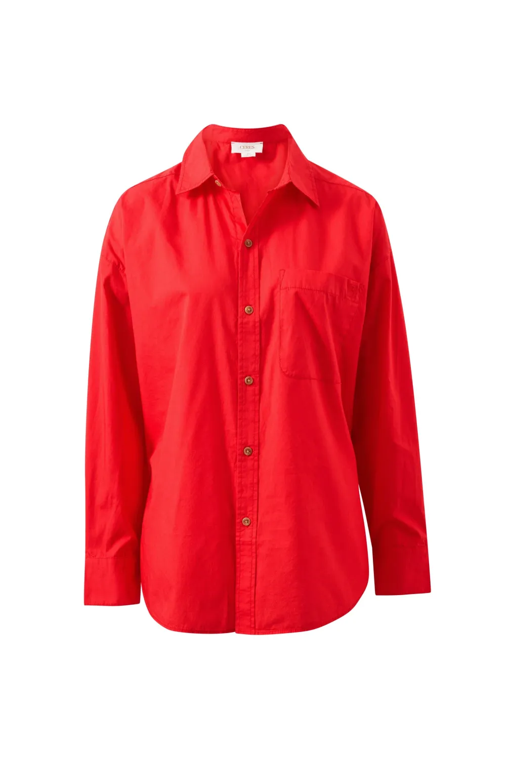 Peta Oversized Shirt - Heritage Red, Size: X Small