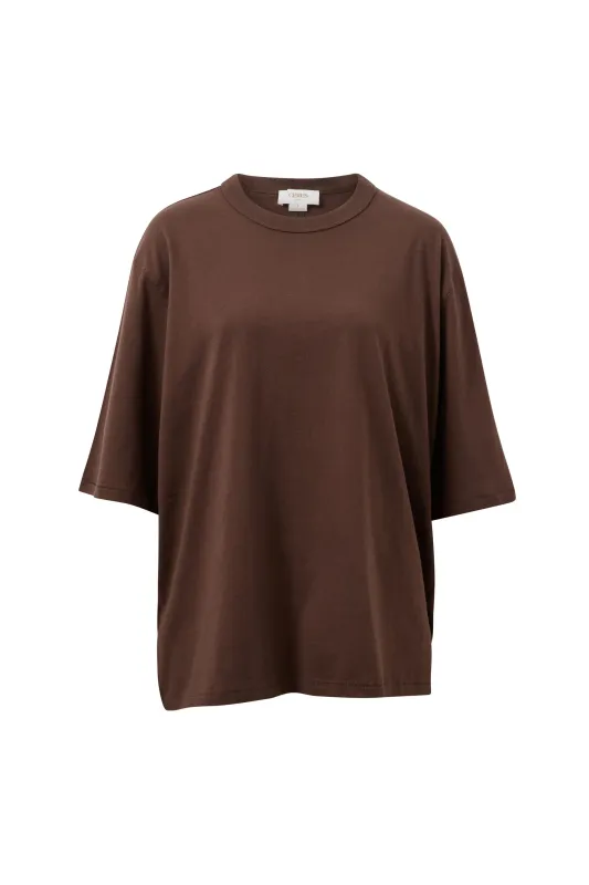 Luna Oversized Tee - Brunette