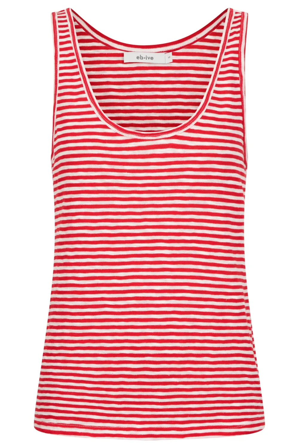 Casa Striped Tank - Aperol / White, Size: Small