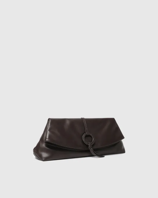 Asha Clutch - Chocolate