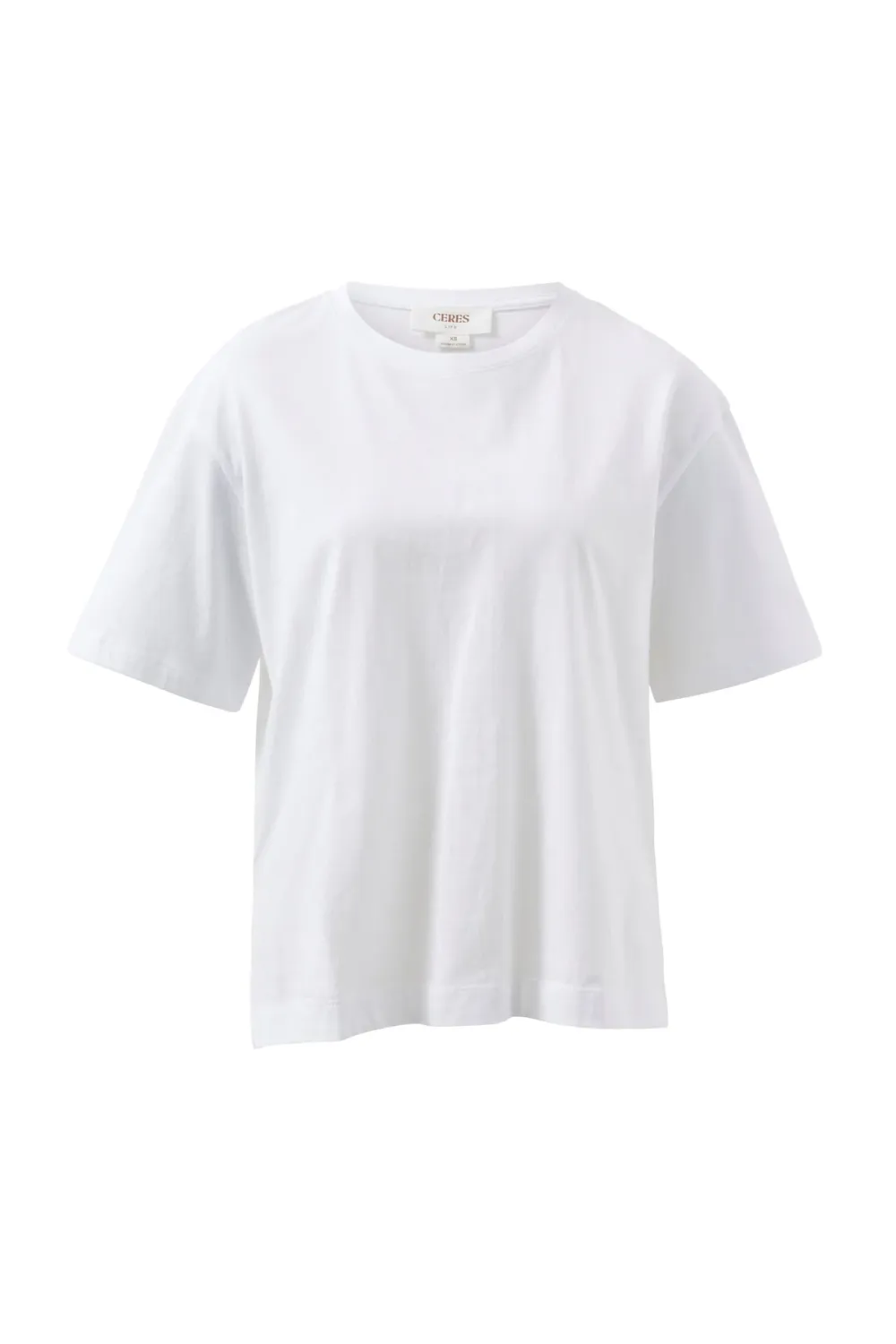 Stevie Slouchy Tee - White, Size: X Small