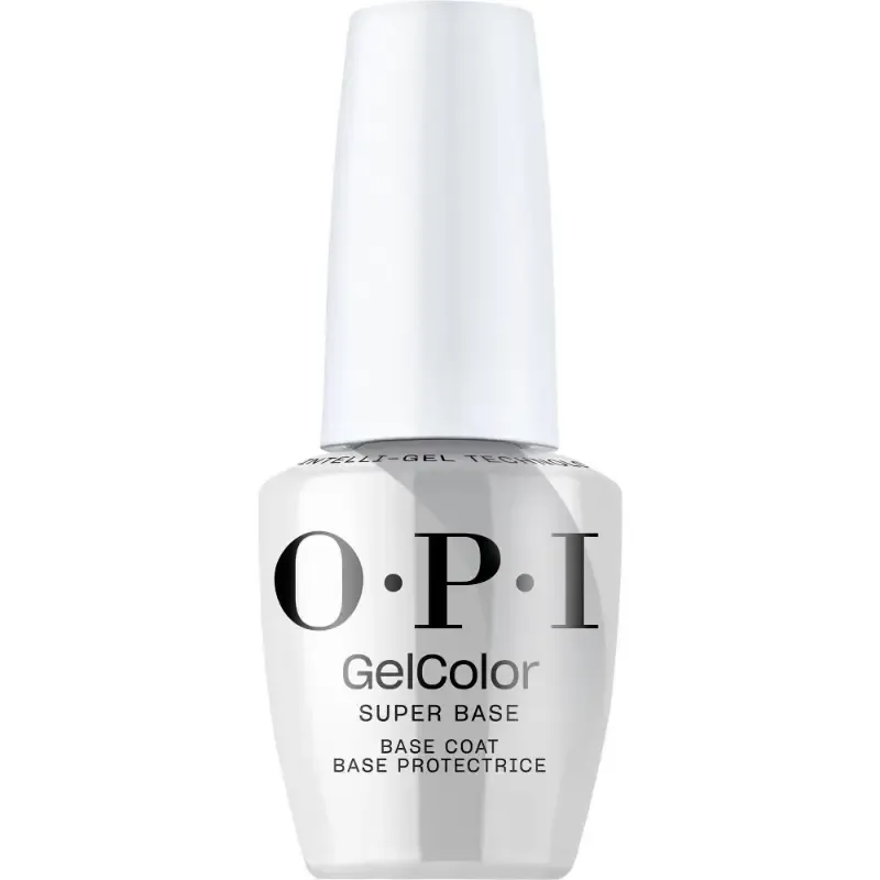 Base Coat - GelColor - 15ml OPI base coat for semi-permanent gel polish, essential nail preparation for long-lasting and professional results.