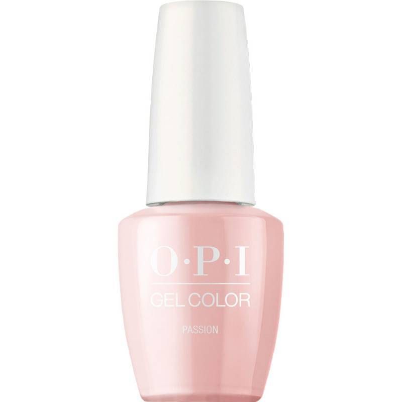 Passion - GelColor - 15ml OPI Passion vernis gel nude avec finition brillante. Vernis semi-permanent dans une teinte nude raffinée avec une touche rosée subtile et une brillance durable, parfait pour un look élégant et raffiné