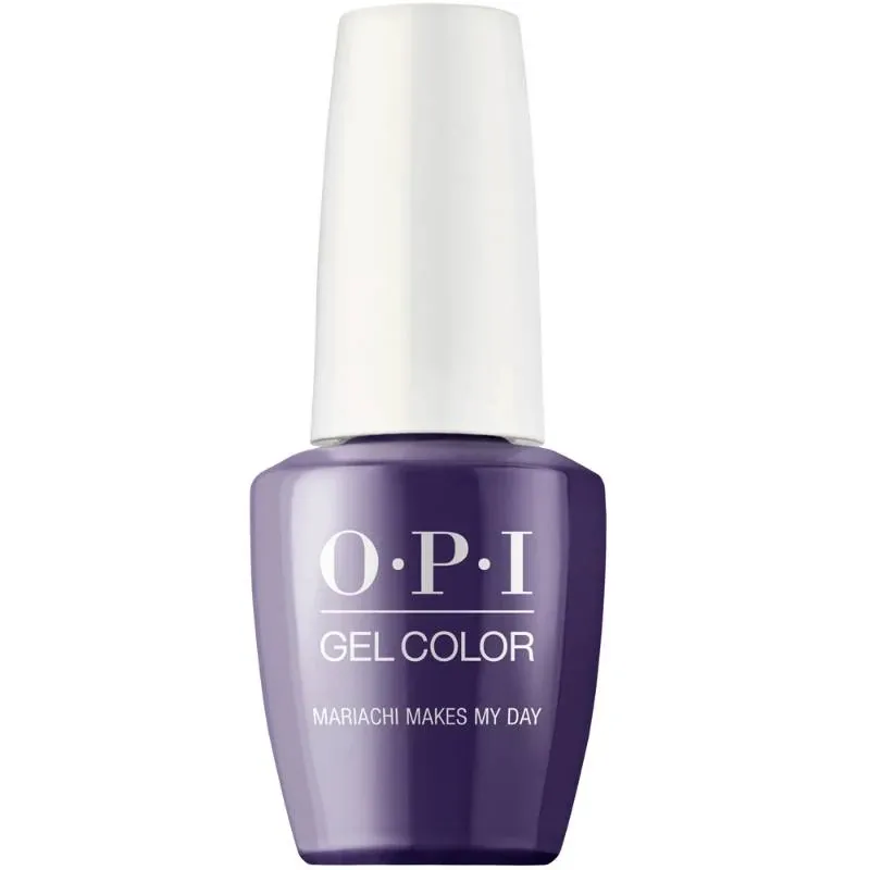 OPI Mariachi Makes My Day paarse gellak met glansafwerking. Semi-permanente nagellak in een diepe, expressieve paarse tint met een stralende glans. Perfect voor een stijlvolle en krachtige look.