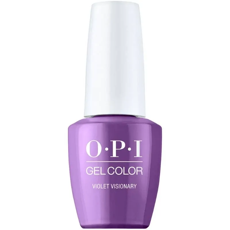 OPI Violet Visionary paarse gellak met glansafwerking. Semi-permanente nagellak in een levendige paarse tint met een langdurige glans. Perfect voor een gedurfde en moderne look.