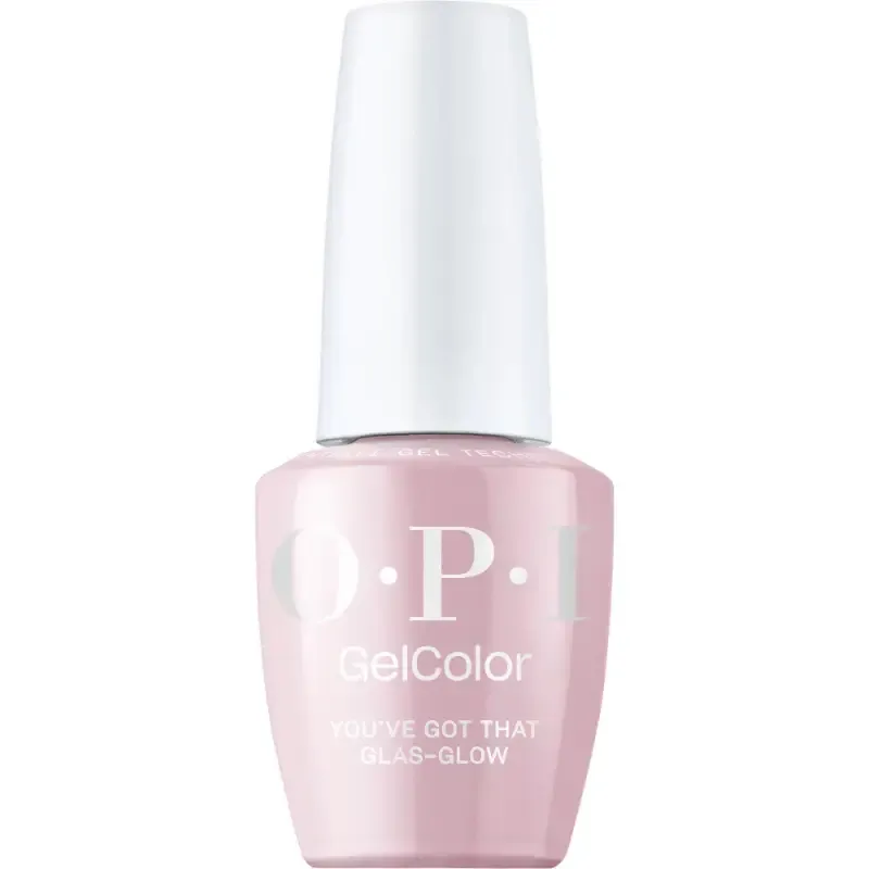 You've Got that Glas-glow - GelColor - 15ml OPI gellak You've Got That Glas-glow, elegante beige kleur met sprankelende glans, perfecte gellak voor een tijdloze en verfijnde uitstraling.