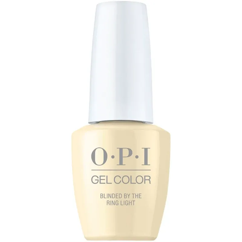 Blinded by the Ring Light? - GelColor - 15ml Vernis gel OPI Blinded by the Ring Light, couleur jaune ensoleillée avec finition brillante, gel parfait pour un look éclatant et dynamique.