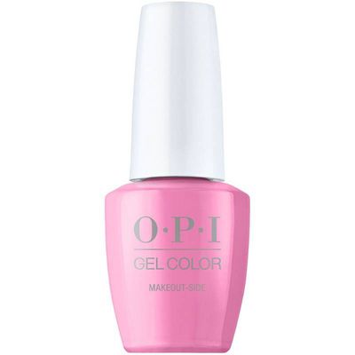 OPI gellak Makeout-side, roze kleur met glansafwerking, perfecte gellak voor een romantische en langdurige manicure.