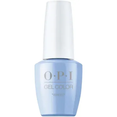 OPI gel polish Verified, deep blue color with a glossy finish, perfect gel polish for a bold and sophisticated look.