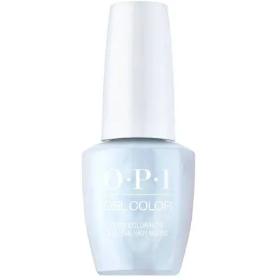This color hits all the high notes - GelColor - 15ml OPI This color hits all the high notes vernis gel argent avec finition scintillante. Vernis semi-permanent dans une teinte argentée étincelante avec une brillance envoûtante.