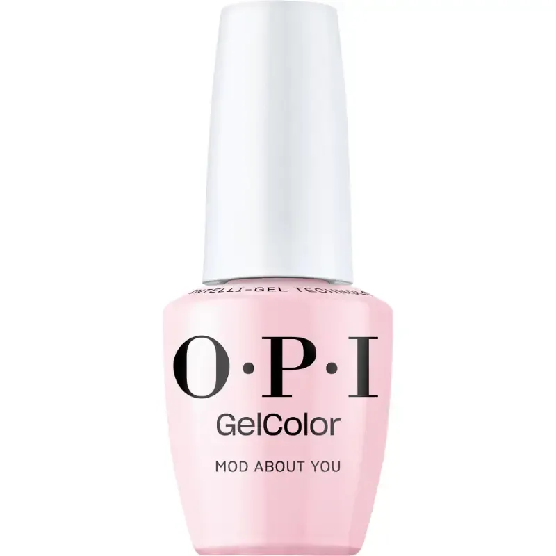 OPI Mod About You vernis gel rose avec finition brillante. Vernis semi-permanent dans une teinte rose douce et élégante avec une brillance durable. Idéal pour un look raffiné et classique.