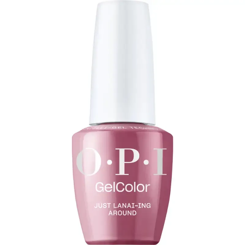 OPI Just Lanai-ing Around mauve gellak met glansafwerking. Semi-permanente nagellak in een verfijnde mauve tint met een prachtige glans.
