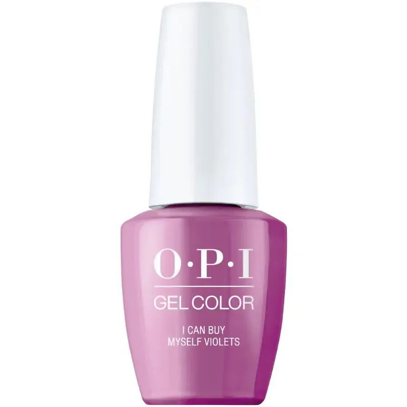 OPI gel polish I Can Buy Myself Violets, deep purple color with a glossy finish, perfect gel polish for an elegant and refined look.