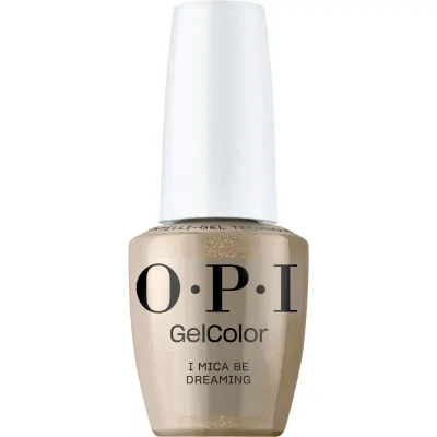 I Mica Be Dreaming - GelColor - 15ml OPI I Mica Be Dreaming gouden gellak met metallic afwerking. Semi-permanente nagellak in een warme, sprankelende gouden tint met een metallic afwerking, perfect voor een verfijnde en stralende look.