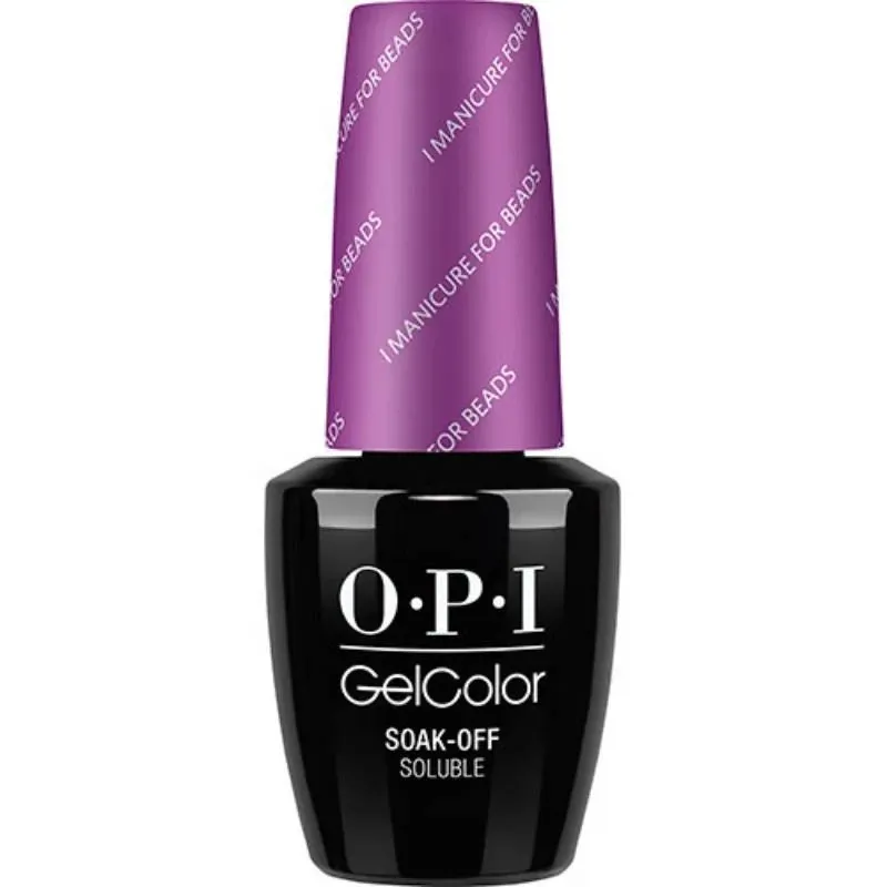 OPI I Manicure for Beads paarse gellak met glansafwerking. Semi-permanente nagellak in een diepe paarse tint met een langdurige glans.