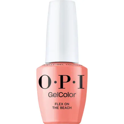 Flex on the Beach - GelColor - 15ml OPI gel polish Flex on the Beach, warm orange color with a glossy finish, perfect gel polish for an energetic and sunny manicure.