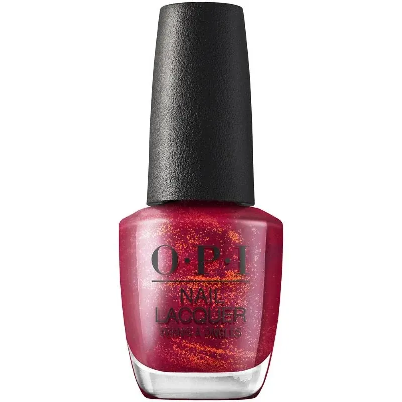 Vernis OPI I'm really an actress... – couleur bordeaux avec une finition scintillante pour un look élégant et glamour.