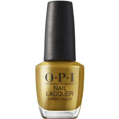saTURN Me On - 15ml Vernis à ongles OPI saTURN Me On – vernis or métallique à brillance éclatante et finition luxueuse.