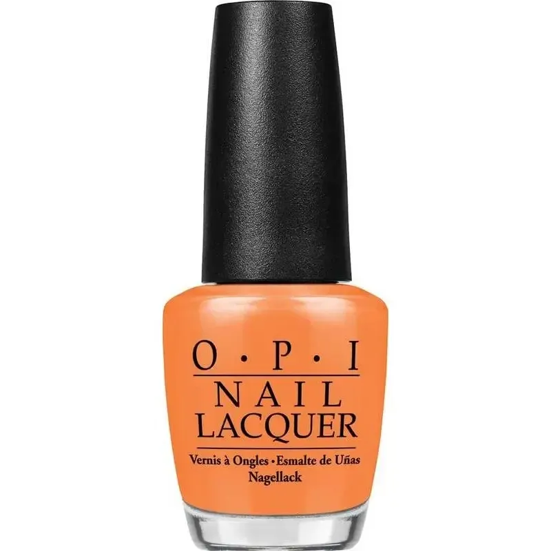 OPI nagellak In My Back Pocket, oranje met een glanzende afwerking voor een energieke en levendige uitstraling.