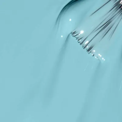 Blue, glossy, OPI nail polish “NFTease Me?” – bright, glossy blue shade.