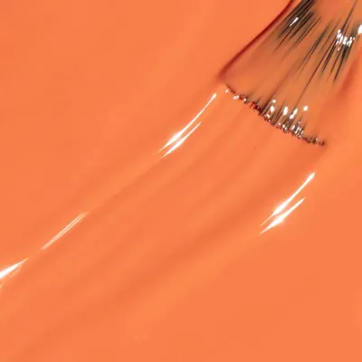 OPI nail polish Trading Paint, orange with a glossy finish for an energetic and bold look.