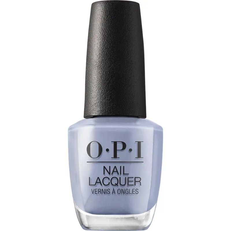 OPI nagellak Check Out the Old Geysirs 15ml – blauwe glinsterafwerking, langhoudend, voor professionele manicures.