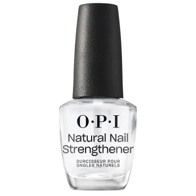Natural Nail Strengthener - 15 ml. OPI Natural Nail Strengthener verstevigende nagellak base coat. Dit product versterkt je natuurlijke nagels en zorgt voor een stevige basis voor je favoriete kleur. Ideaal voor het beschermen en verbeteren van de conditie van je nagels.