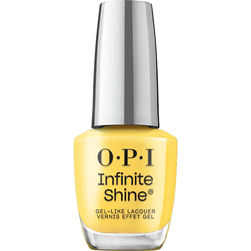 Keep Up Buttercup - Infinite Shine - 15ml Vernis à ongles longue tenue OPI Infinite Shine jaune vif à fini brillant, Keep Up Buttercup. Parfait pour un look lumineux et ensoleillé.
