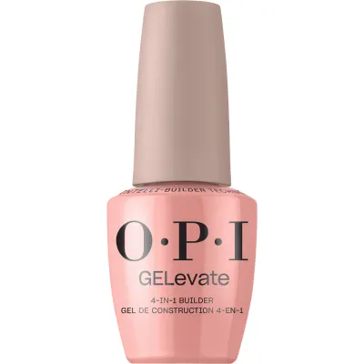 Gel de construction GELevate 4-en-1 Pink Over-Slay – gel rose pour renforcer et allonger, soak-off, vegan et sans HEMA.