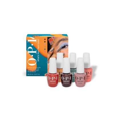 OPI Gellak What's Your Mani-tude? 6 x 15ml – glanzende, langhoudende gelnagellak met LED-uitharding en soak-off formule.