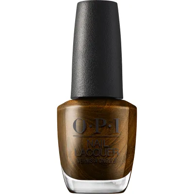Vernis à ongles OPI Band Tease 15ml – teinte brune scintillante, fini brillant et tenue longue pour une manucure éclatante.