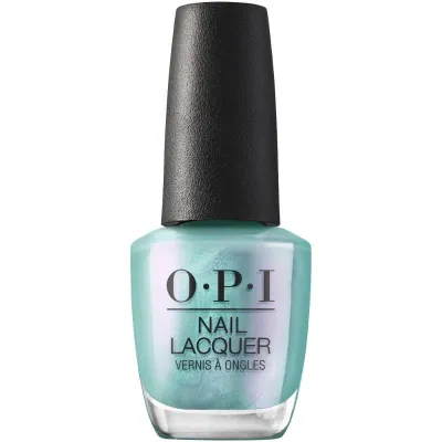 Blauwe nagellak met een glinsterende afwerking, genaamd Pisces The Future. Ideaal voor een magische en dromerige look.