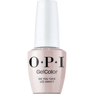 OPI Do You Take Lei Away? nude gellak met glansafwerking. Semi-permanente nagellak in een zachte nude tint met een stralende glans.