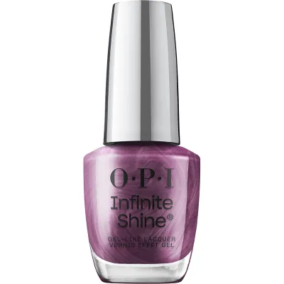 OPI Infinite Shine My Berry Janes – een metallic paarse lak met gelglans en lange houdbaarheid, zonder lamp.