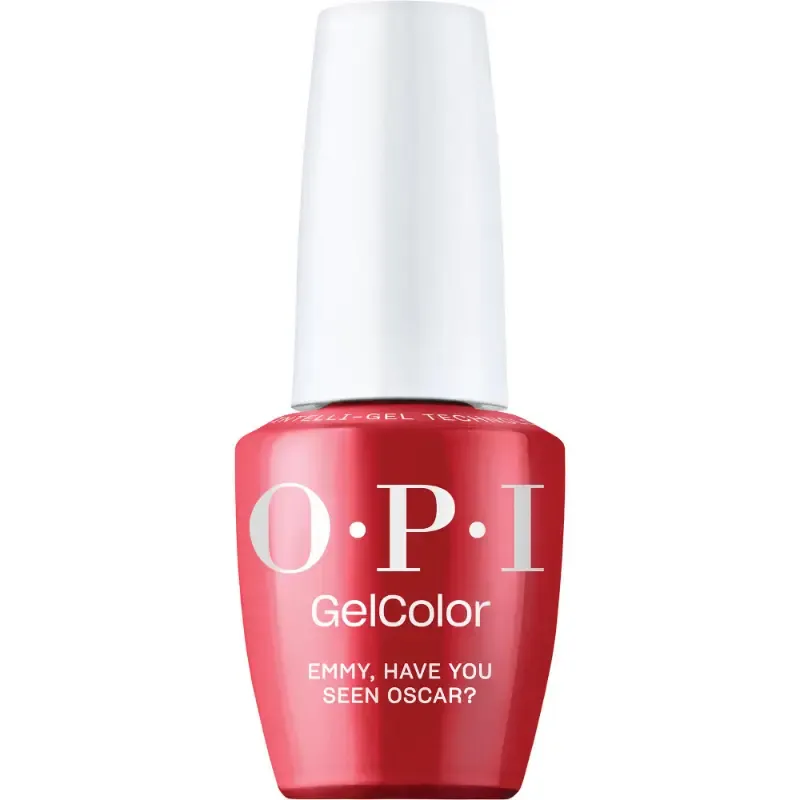 Emmy, Have You Seen My Oscar - GelColor - 15ml OPI Emmy, Have You Seen My Oscar vernis gel rouge avec finition brillante. Vernis semi-permanent dans une teinte rouge vive avec une brillance éclatante, idéal pour un look glamour et confiant.