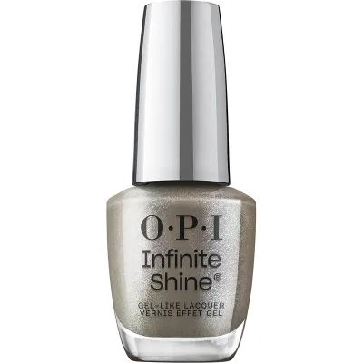 Belly Button Bling - Infinite Shine - 15ml OPI Infinite Shine Belly Button Bling – vernis gris scintillant à effet gel longue durée, sans lampe.