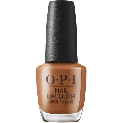 OPI Nail Polish Material Gowrl – Brown shade, glossy finish. Stylish and versatile manicure look.
