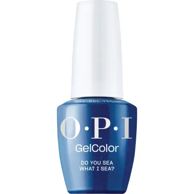 Do You Sea What I Sea - GelColor - 15ml OPI Do You Sea What I Sea vernis gel bleu avec finition métallique. Vernis semi-permanent dans une teinte bleue vibrante avec un éclat métallique scintillant, idéal pour un look moderne et audacieux.