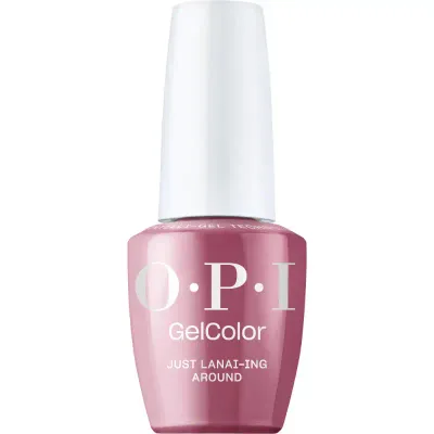 OPI Just Lanai-ing Around mauve gel polish with glossy finish. Semi-permanent nail polish in a refined mauve shade with a beautiful shine.