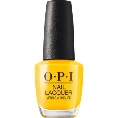 Vernis OPI Sun, Sea and Sand in My Pants – jaune, brillant, longue tenue pour manucures et pédicures