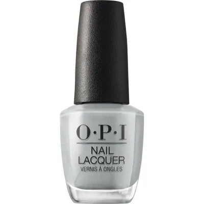 OPI I Can Never Hut Up nagellak – grijze kleur met glinsterende afwerking voor een glamoureuze uitstraling.